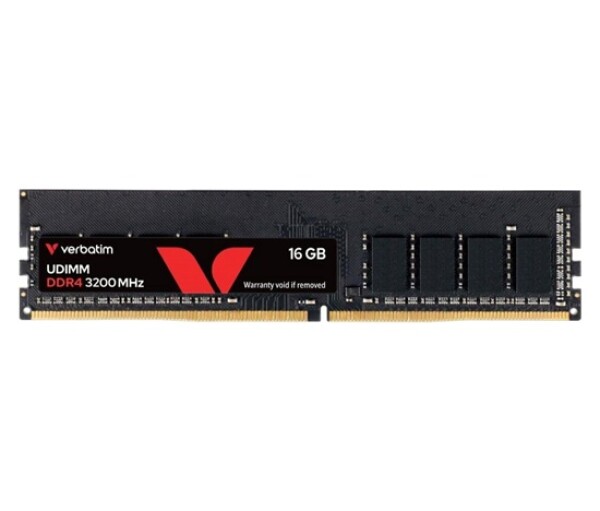 VERBATIM UDIMM DDR4 16GB 3200MHz 1,2V Single Pack without Heatsink EDF_714637