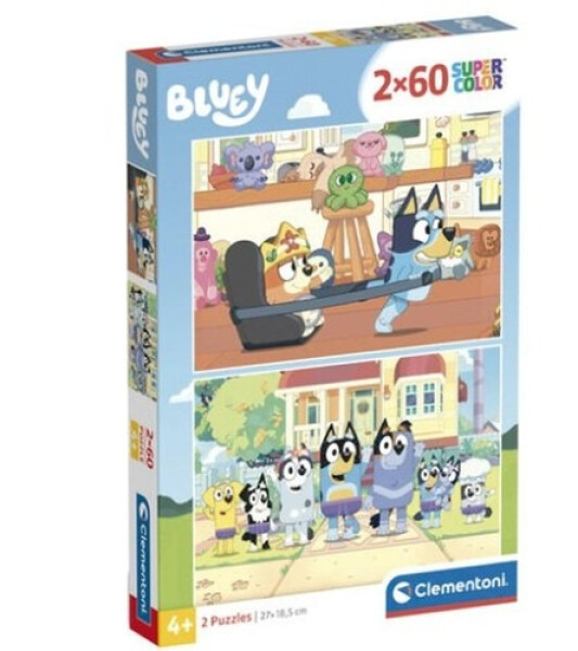 Puzzle 2x60 dílků Bluey