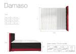 Boxspring Damaso Rozměr: 160 x 200 cm, látka: Riviera 59/ Riviera 100