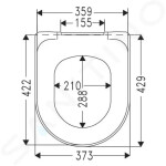 VILLEROY & BOCH - Architectura WC sedátko se sklápěním SoftClose, bílá 98M9C101