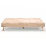 Trojmístná rozkládací pohovka, krémová, látka, ASB-C3030 CRM6