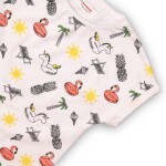 Tričko dívčí s krátkým rukávem, Minoti, TG BASIC TEE 6, bílá - 68/80 | 6-12m