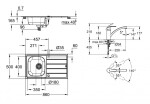 GROHE - Dřezy Set dřezu K200 a baterie Eurosmart, kartáčovaná nerez/chrom 31565SD1