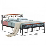 Kovová postel s lamelovým roštem Morena New 160x200