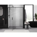 MEXEN - Exo sprchové dveře křídlové 150, transparent, černá 819-150-000-70-00