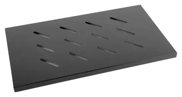 Lanberg AK-1002-B černá / Pevná police do racku / 19" / 1U / 465×315 mm / nosnost 120 kg (AK-1002-B)