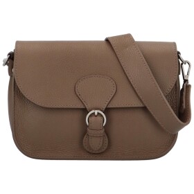 Stylová dámská kožená crossbody kabelka Erwig, taupe