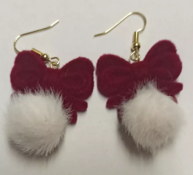 Ptakoviny.cz Náušnice mašličky vánoční