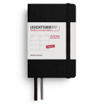 Weekly Planner 2026 Mini (A7) Black