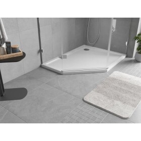 MEXEN - Flow pětiboká sprchová vanička slim pravá 100 x 90, bílá lesk 46P109010R