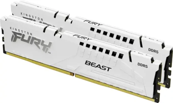 Kingston FURY Beast White 32GB (2x 16GB) 6000MHz / DDR5 / CL36 / DIMM / 1.35V / EXPO (KF560C36BWE2K2-32)