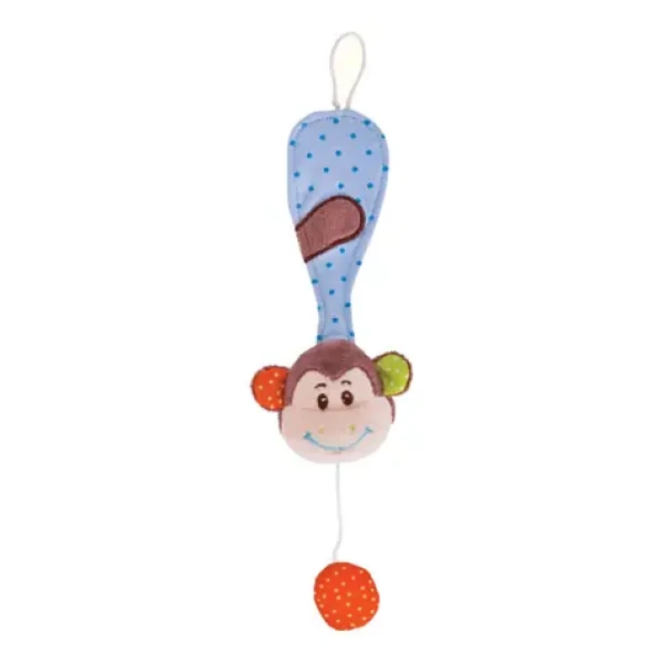 Bigjigs Baby Klips na dudlík opička Cheeky / od 0 let (BB540)