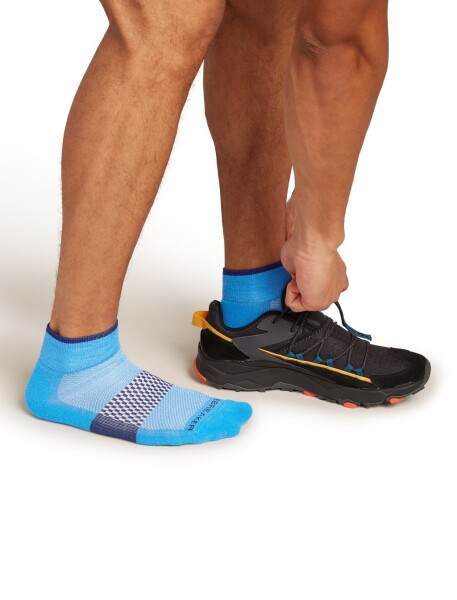Pánské merino ponožky ICEBREAKER Mens Multisport Light Mini, Arctic/Royal Navy/Abyss velikost: 47-49 (XL)