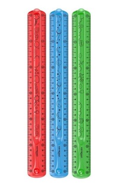 Pravítko KEYROAD Flexi, 30cm (mix)
