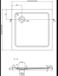 MEXEN/S - Rio Sprchový kout čtvercový 80x80, szron, chrom + vanička se sifonem 860-080-080-01-30-4010