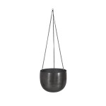 Garden Trading Závěsný obal na květiny Farringdon ⌀ 20 cm, šedá barva, kov