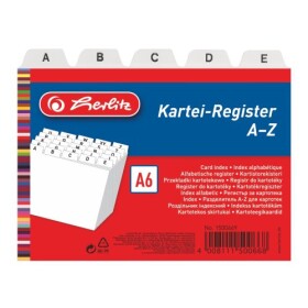 Registr do kartotéky Herlitz A6, A-Z