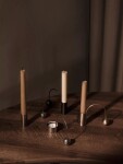 Ferm Living Kovový svícen Brass Balance Candle Holder, zlatá barva, kov