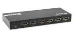 Equip HDMI přepínač 5:1 černý / Přepínač / HDMI 2.0 / 5 vstupů / 4K 60Hz / 18 Gbps / dálkové ovládání (332726)