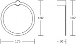 MEXEN - Base držák ručníku, chrom 7088232-00