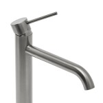 Vysoká umyvadlová baterie SAT Aurum bez výpusti broušený gun metal SATBAUR285BGM SATBAUR285BGM