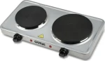 G3Ferrari G10122 stříbrná / Elektrický vařič / 2 plotýnky - 18.5 15.5 cm / 2500W (8056095874165)