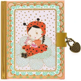 DJECO Malý tajný deník Minico / Rozměr: 13,5x11x1 cm / Počet stránek: 92 (DJ06998)
