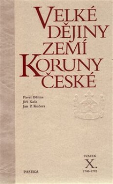 Velké dějiny zemí Koruny české Pavel Bělina