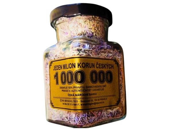 Ptakoviny.cz Milion korun - rozdrcené bankovky