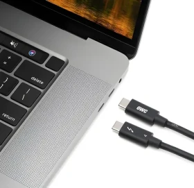 OWC Thunderbolt 4 (2 m) černá / Kabel / USB-C / 40 Gb/s / 100 W PD (OWCCBLTB4C2.0M)