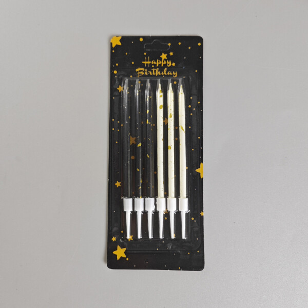 Cake star Dortové svíčky STAR 6 barevné 6ks