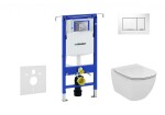 GEBERIT - Duofix Set předstěnové instalace, klozetu a sedátka Ideal Standard Tesi, tlačítka Sigma30, Aquablade, SoftClose, bílá/lesklý chrom 111.355.00.5 NU5