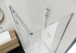 CERSANIT - Sprchový kout JOTA s panty, chrom, 120x90x195, levý, čiré sklo S160-026