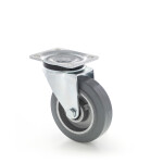 Strongo Hliníkové kolečko s šedou gumovou obručí 125 mm, otočné 5031