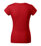 Fit V-neck tričko dámské červená S