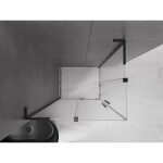 MEXEN/S - Velar L Duo sprchový kout, posuvné dveře 100 x 90, dekor, černá 871-100-090-02-33-70