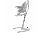 Jídelní židlička Mima Moon 2G Chrom + opěrka nohou - černá