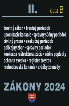 Zákony 2024 II Trestné právo súdne spory