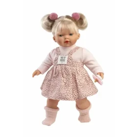 Llorens 33158 ROBERTA - realistická panenka se zvuky a měkkým látkovým tělem - 33 cm