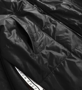 Černá dámská bunda kapucí Černá model 16148333 ROSSE LINE