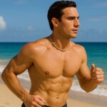 Pánský korálkový náhrdelník Nakoa - chirurgická ocel, Barevná/více barev 47 cm + 5 cm (prodloužení)