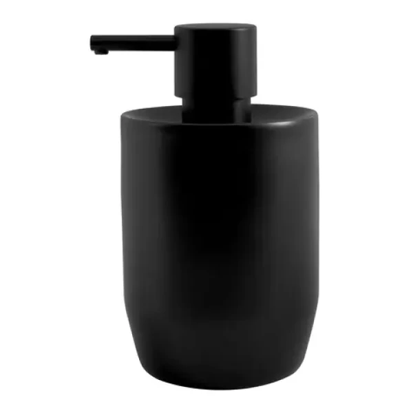 Spirella JARO dávkovač mýdla černý / keramika / 300 ml