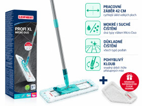 Podlahový mop PROFI XL Micro Duo + náhrada SuperDuster Floor ZDARMA (kompaktní balení v krabici)