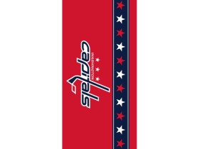 TipTrade Plážová osuška Washington Capitals, 70x 140, červená