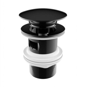 JIKA - Mio Style Umyvadlová výpusť, Click-Clack, matná černá H3702F97161031