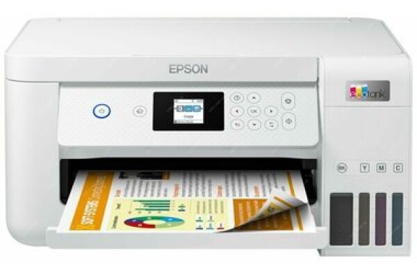 Epson EcoTank L4266 bílá / Inkoustová multifunkce / A4 / 33ppm / 5760x1440dpi / tisk skenování kop. / USB Wi-Fi (C11CJ63414)