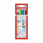 STABILO® Pen 68 brush - 8 ks sada - 8 různých barev (568/08-21)