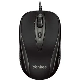 Yenkee Quito černá / Optická myš / 2400 DPI / 4 tlačítka / USB / 1.45m (45012280)