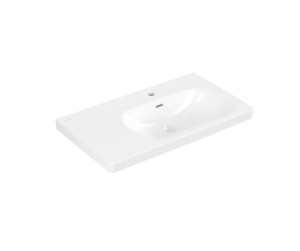 VILLEROY & BOCH - Skyla Umyvadlo, 80x46 cm, s přepadem, otvor pro baterii, alpská bílá 5A52R101