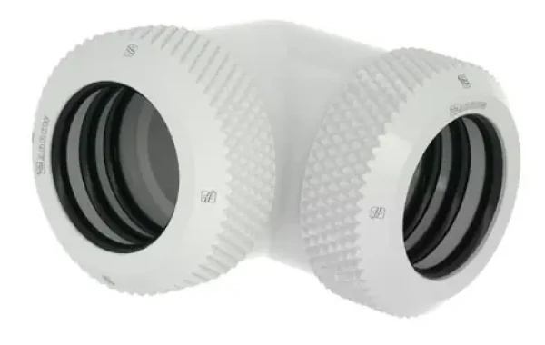 Barrow Spojka pro 14mm pevnou trubici - 90° koleno bílá (TWT90KNS-K14 w)